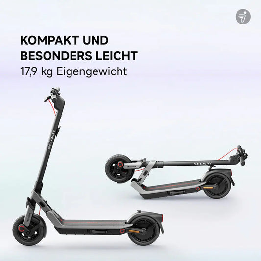 Segway E-Scooter »E3 Pro D« 20 kmh 55 km Schlauchlose selbstabdichtende Reifen